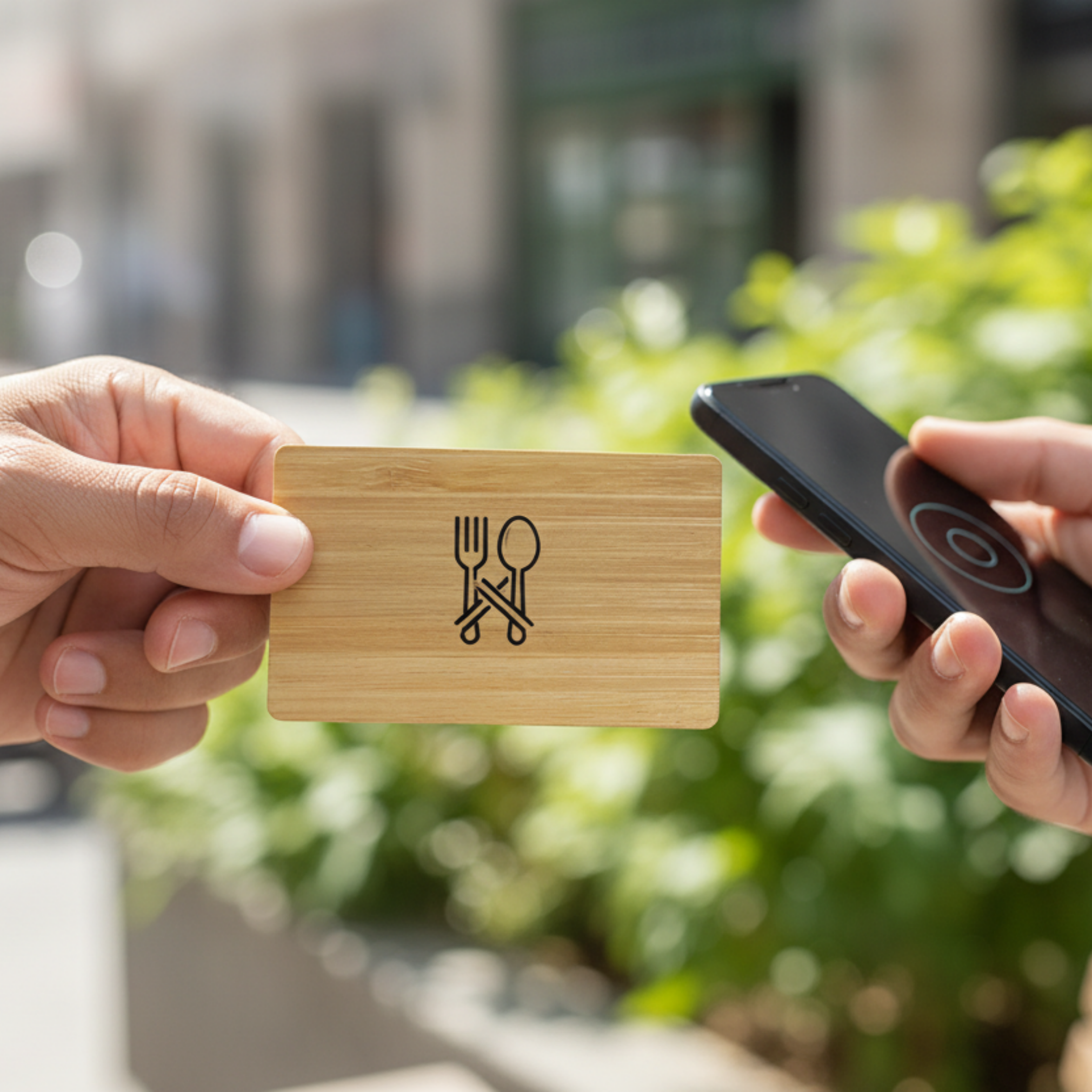 NFC Business Card Bamboo (Δρυς)