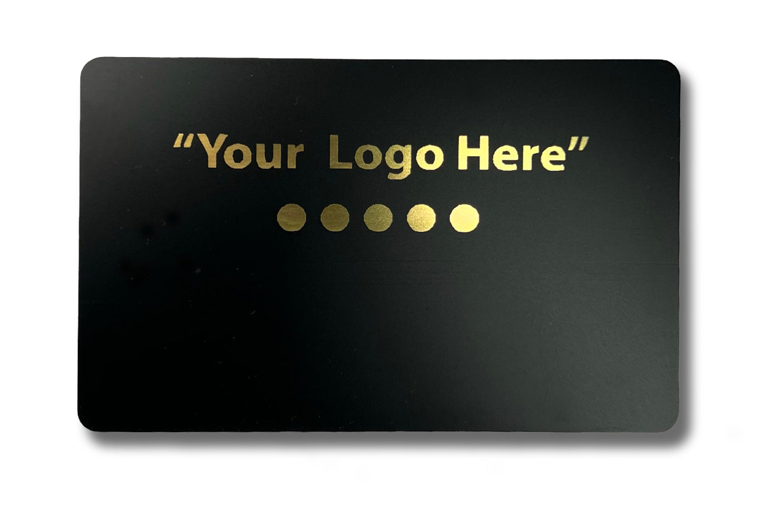 Smart-Tap, NFC Business Card Black Gold print