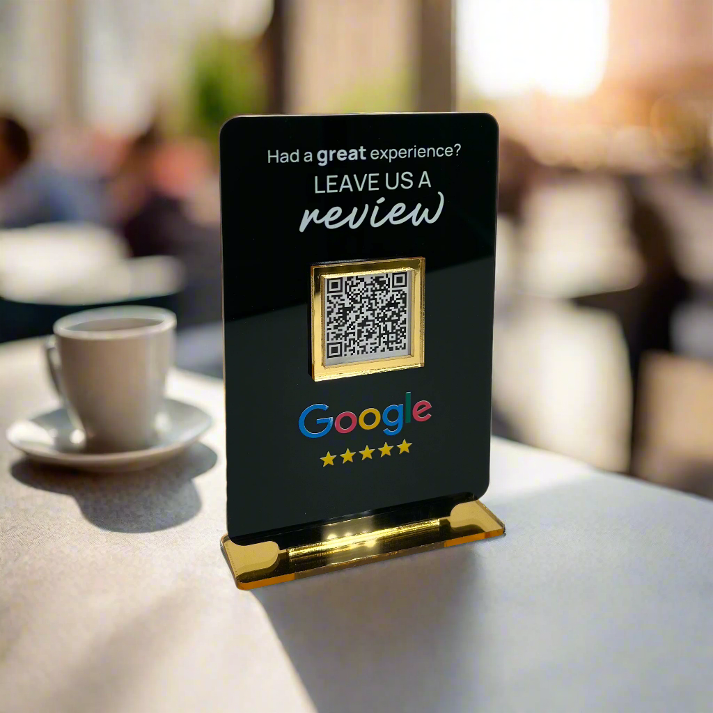 Google Review Table Talker T-Shape Small without logo