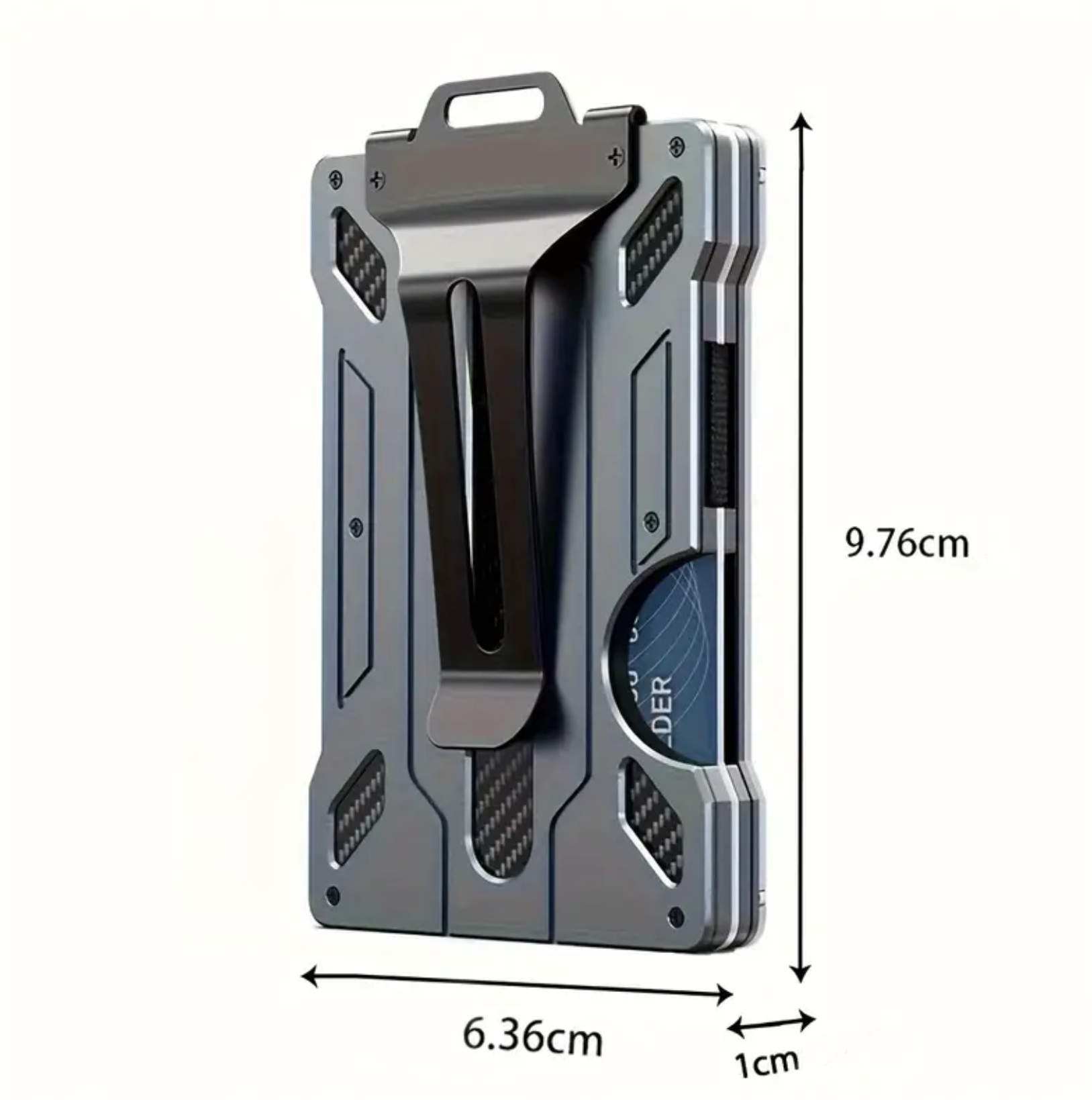 Πορτοφόλι αλουμινίου Smart-Tap. Διαστάσεις 6,4 x 9,8 x 1