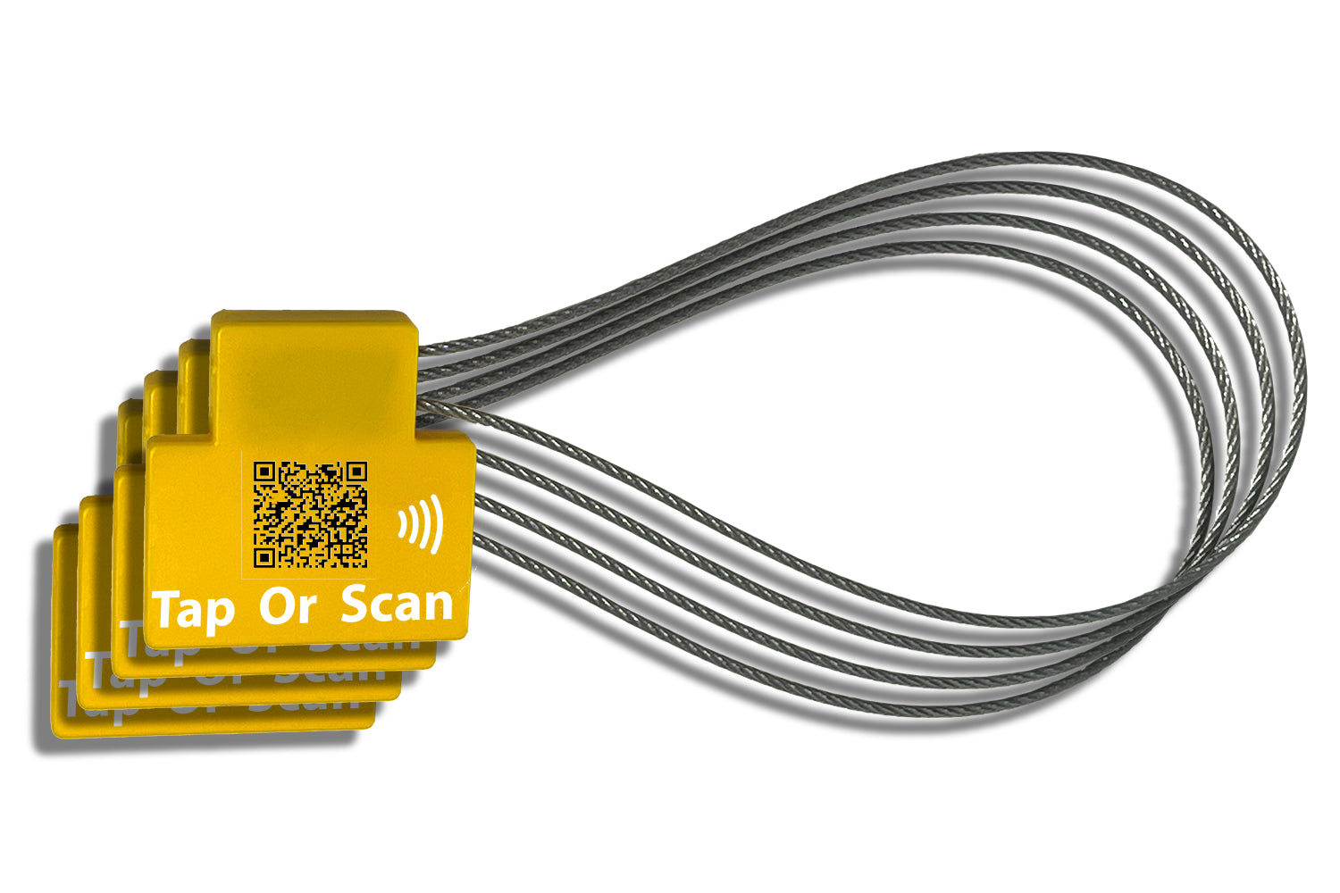 Smart-Tap, NFC Tag Βαλίτσας, με QR Code, Σετ 4 τεμαχίων