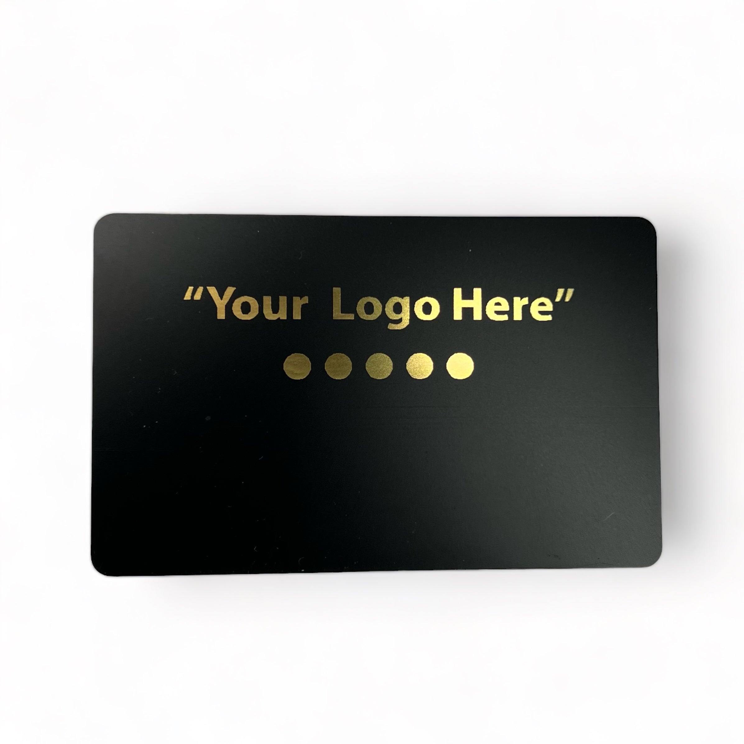 Smart-Tap, NFC Business Card Black Gold print