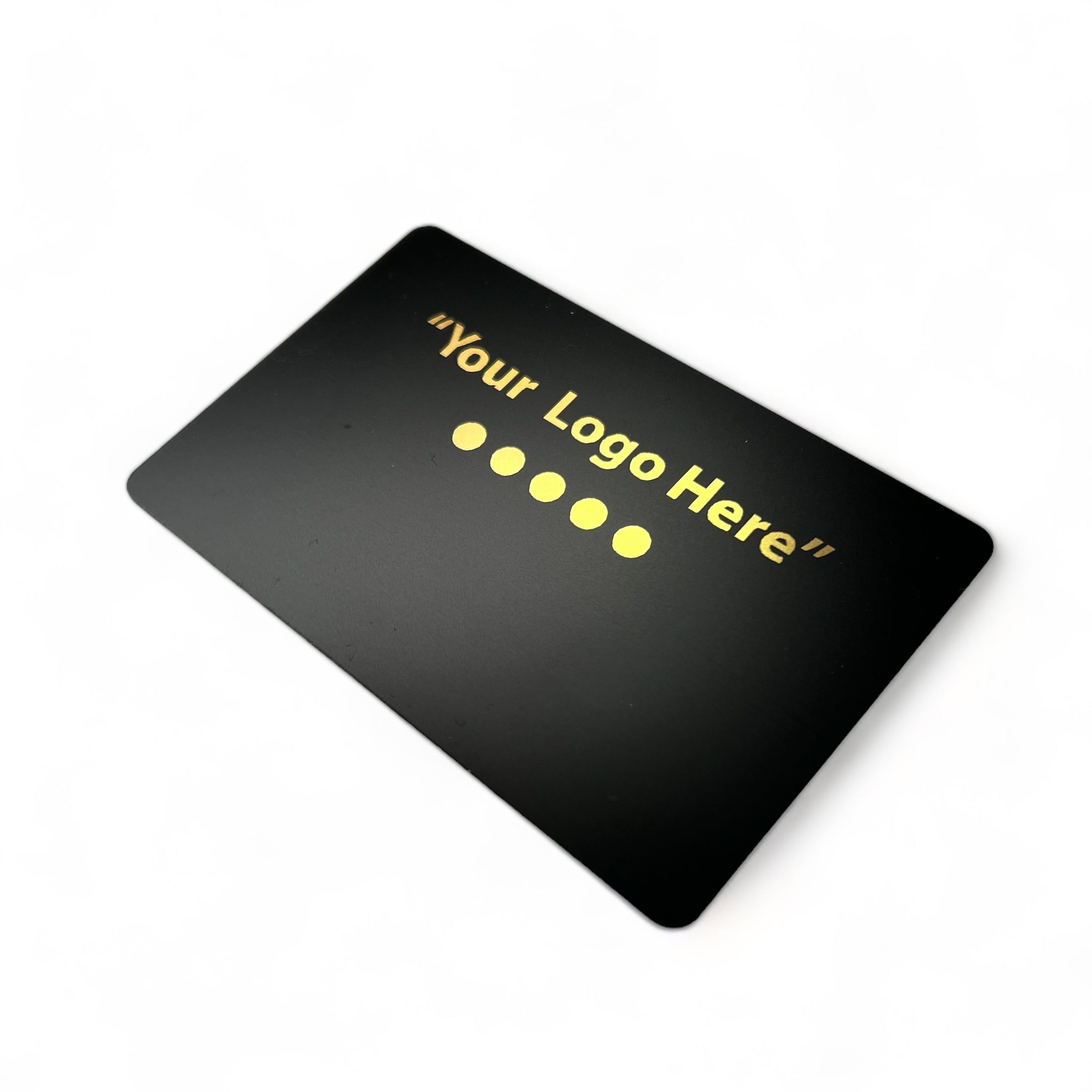 Smart-Tap, NFC Business Card Black Gold print