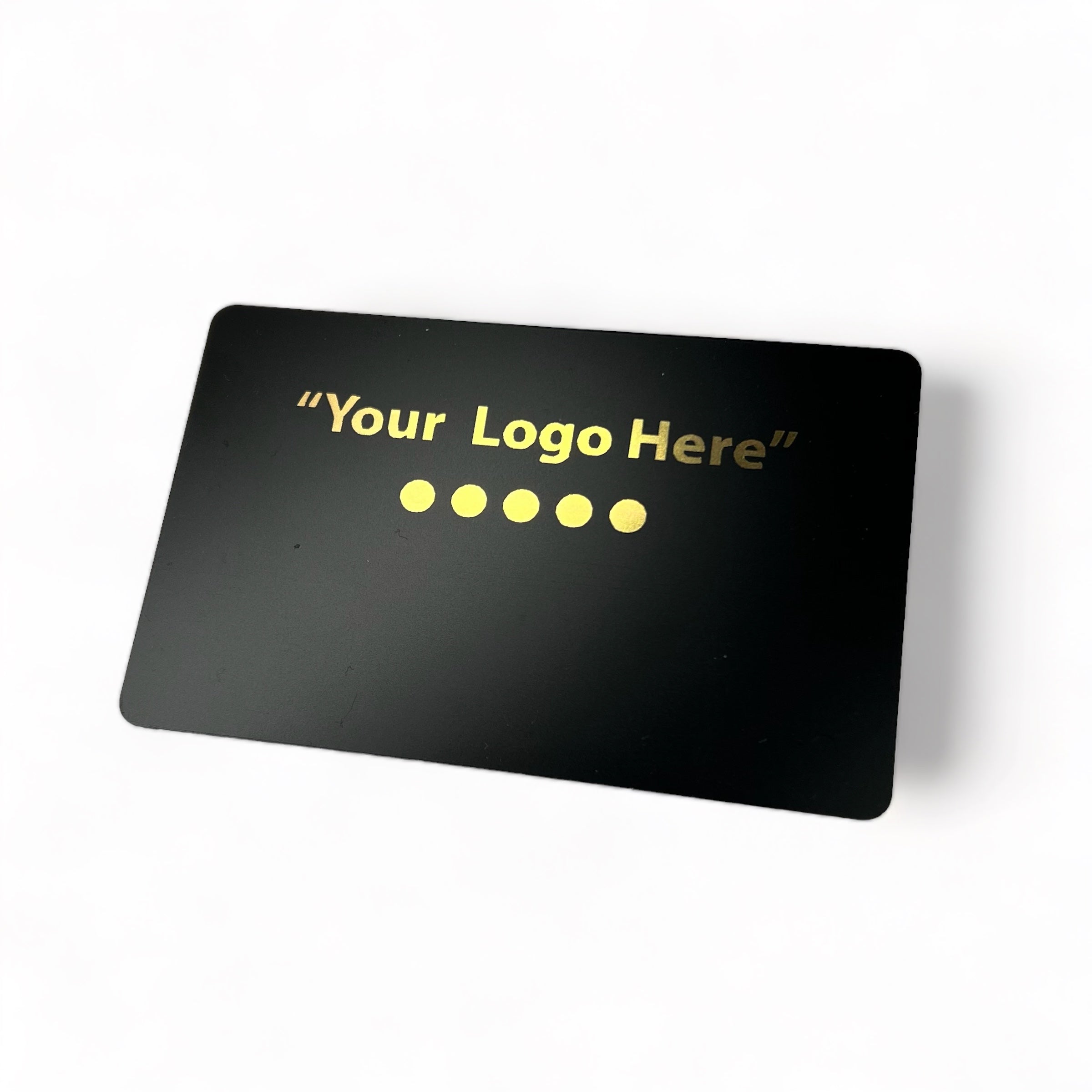 Smart-Tap, NFC Business Card Black Gold print