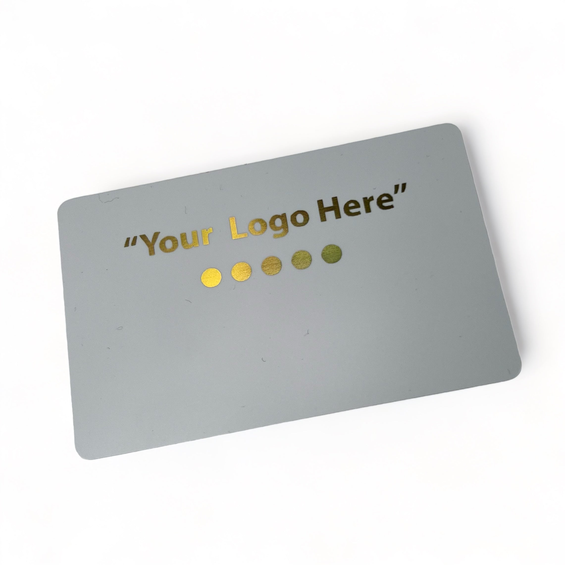 Smart-Tap, NFC Business Card White Gold print
