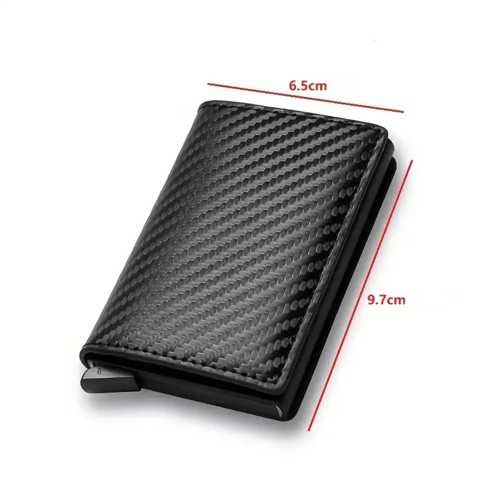 Bottom push Smart-Tap δερμάτινο Πορτοφόλι. Διαστάσεις 6,5 x 9,7