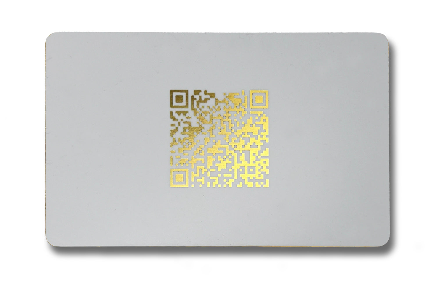 Smart-Tap, NFC Business Card White Gold print