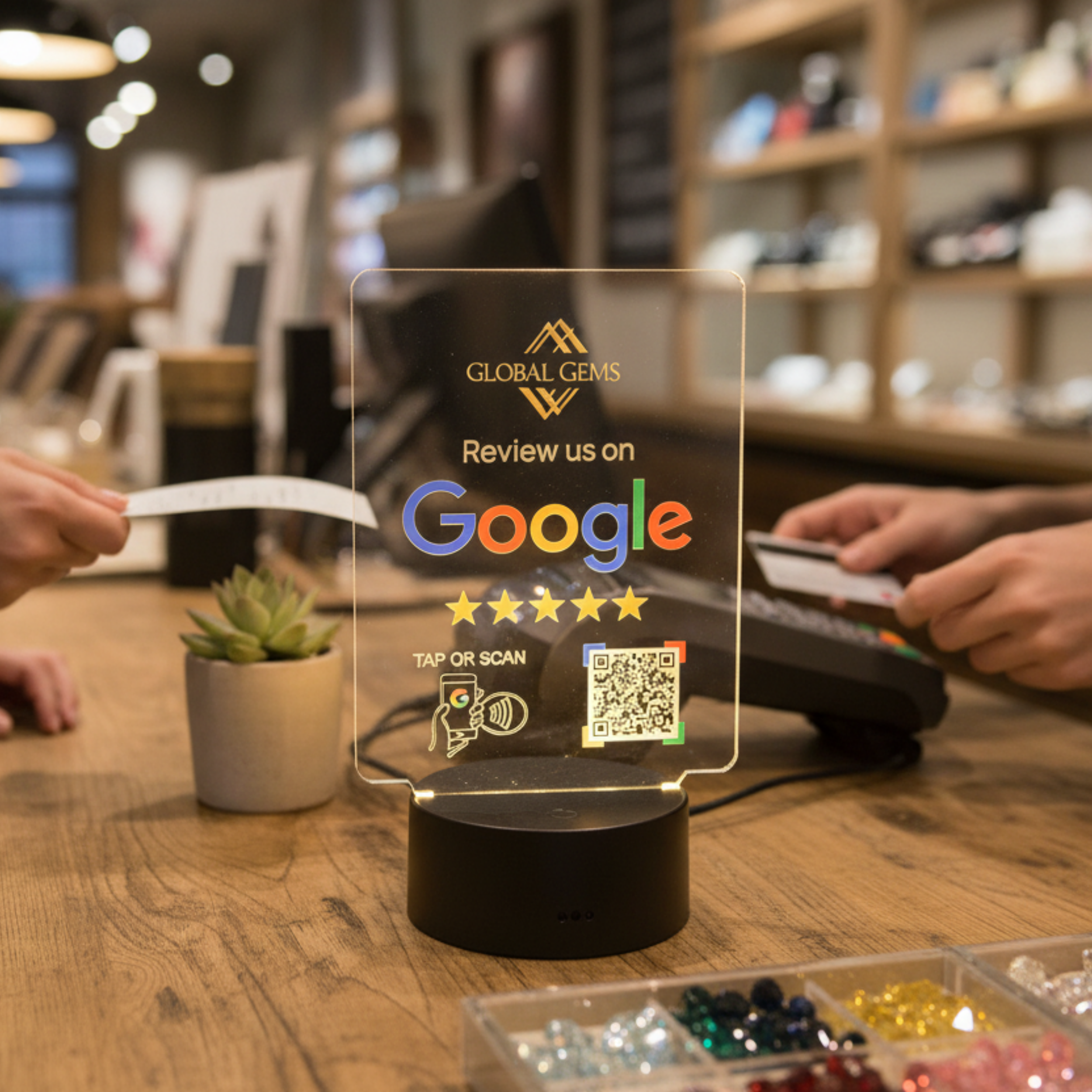 ΝΕΟ!!! LED Table Talker με Φωτιζόμενο Plexiglass