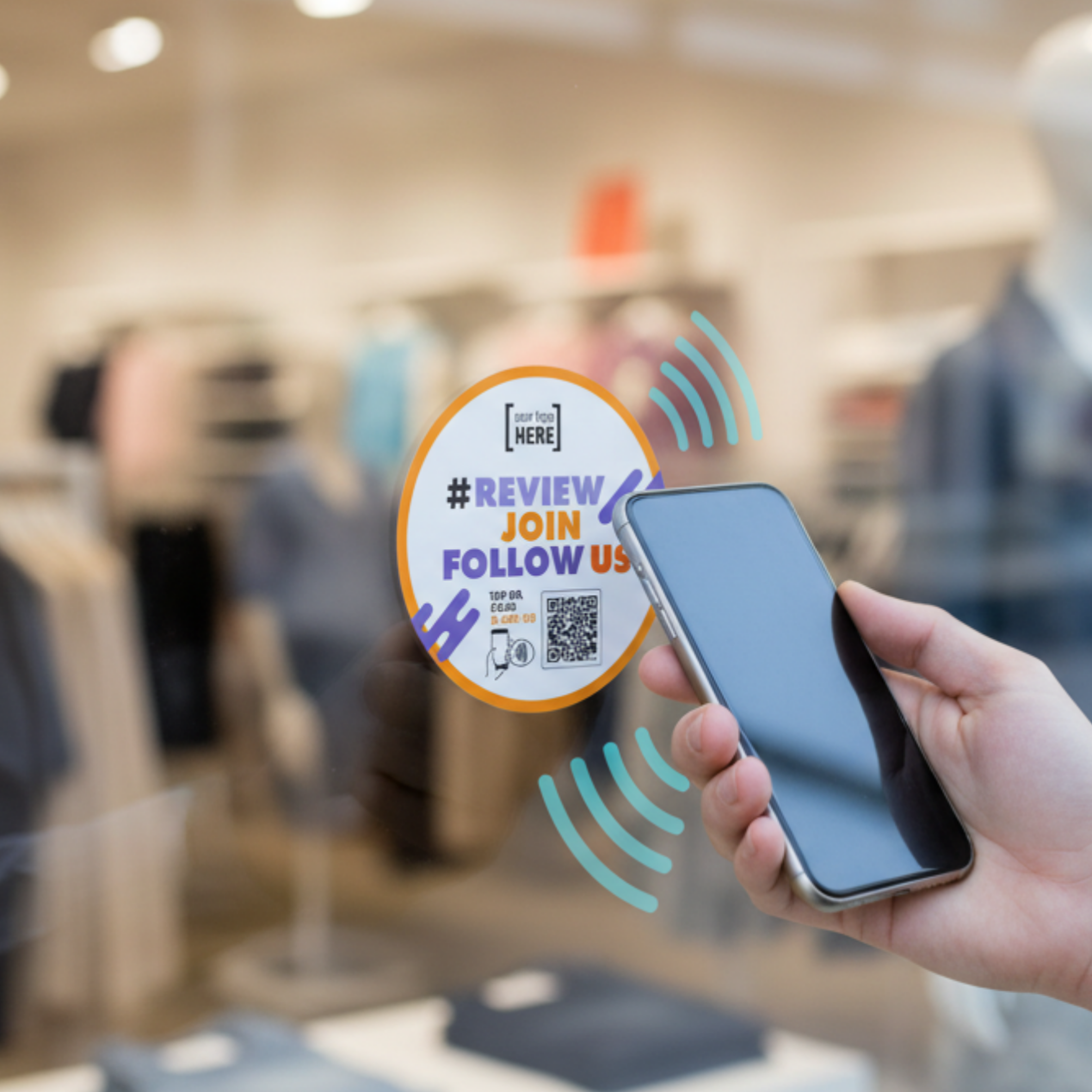 Set Instagram Sticker with or without your logo.