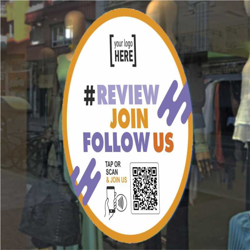 Smart-Tap, SocialLinks Sticker Set με το λογότυπό σας. Σχέδιο 1.