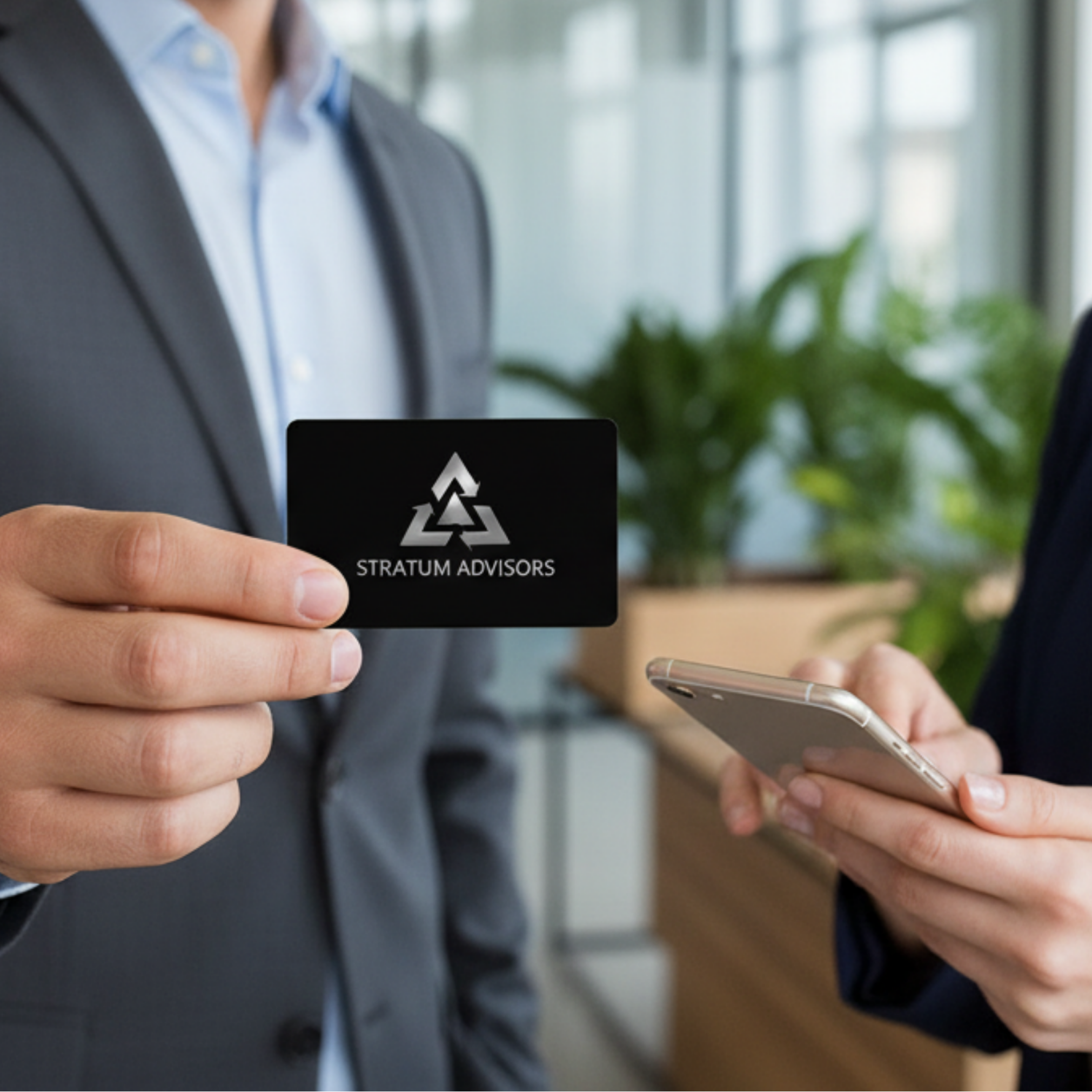 NFC Business Card PVC Black