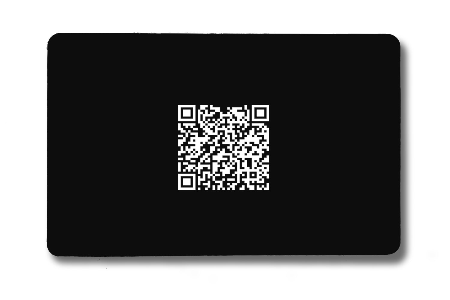 Smart Tap NFC Business Card Black White back