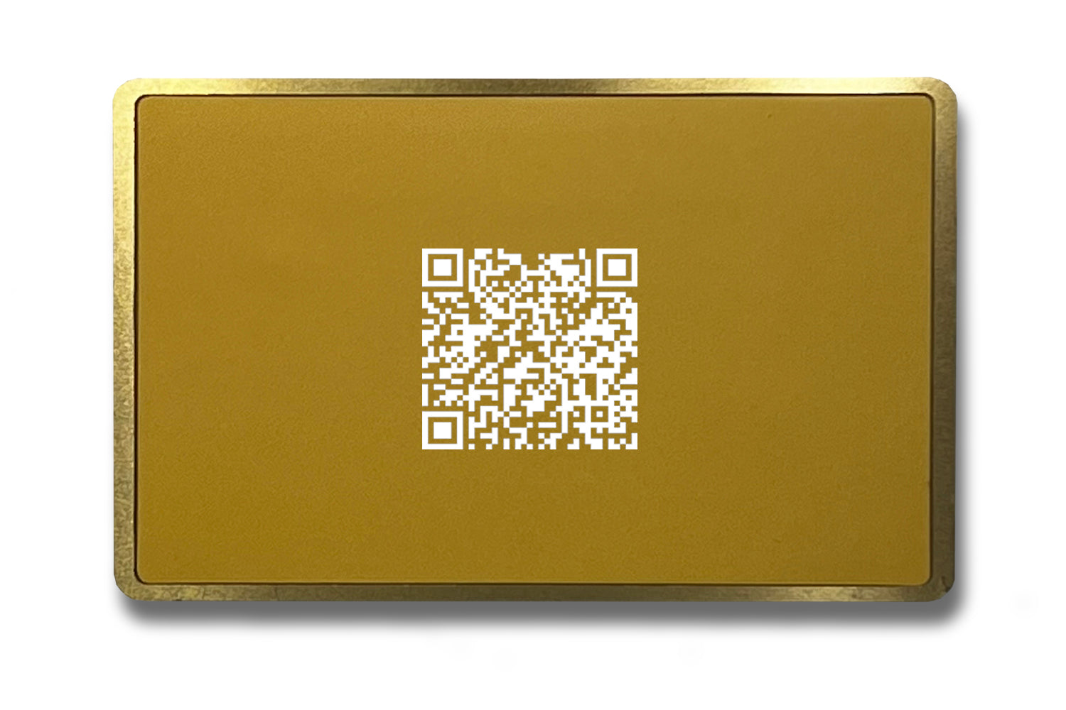 Smart Tap NFC Business Card Gold Back White