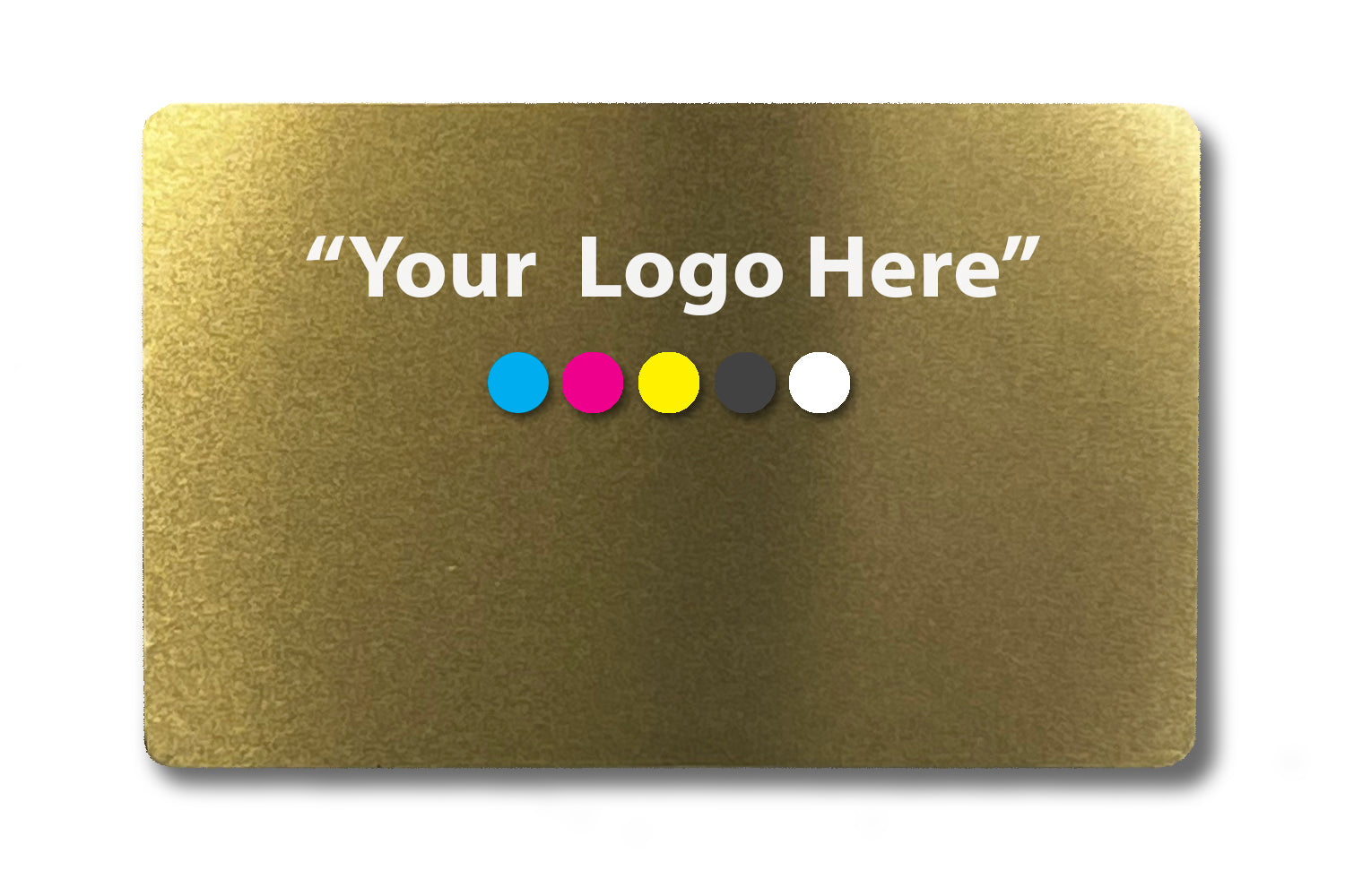 Smart Tap NFC Business Card Gold Color front