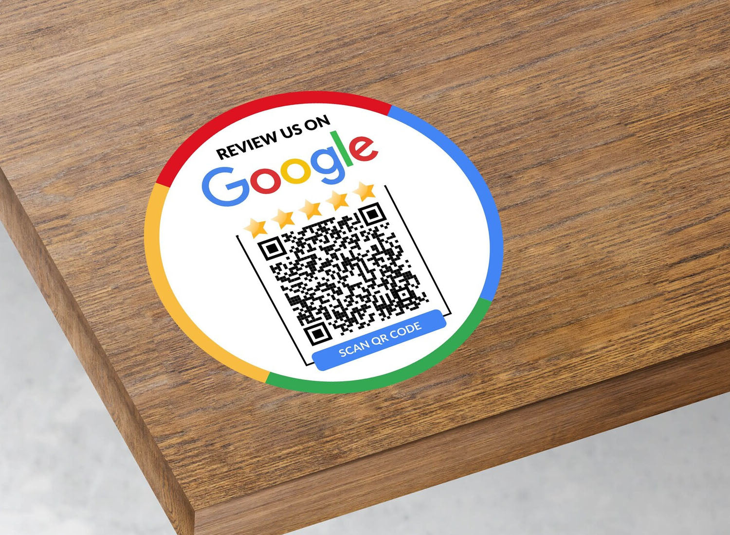 Set Google Review Sticker με ή χωρίς το λογότυπό σας