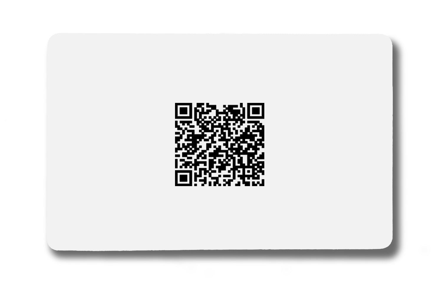 Smart Tap NFC Business Card White Color back