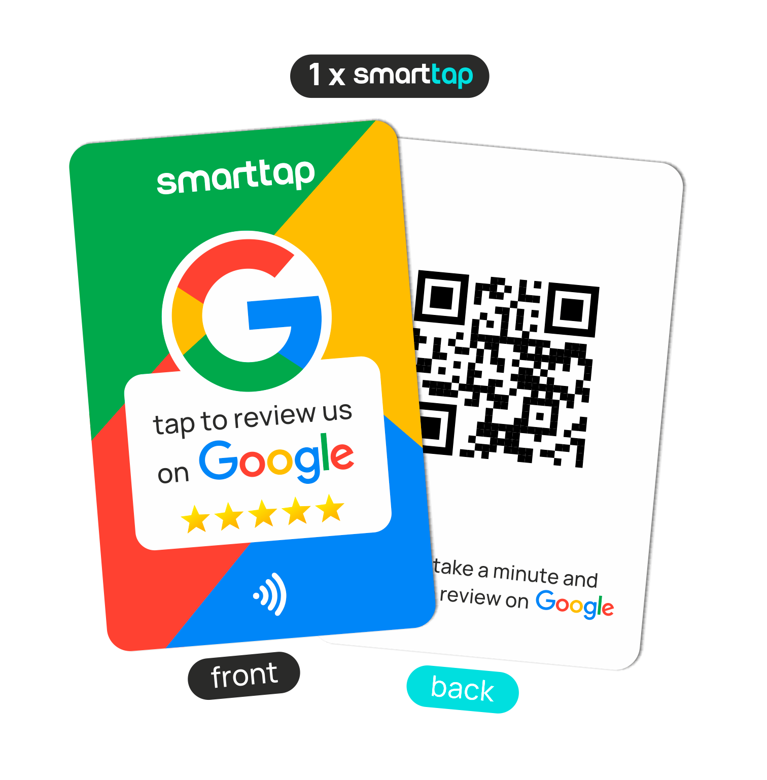 NCF Google Review Card (PVC) (Smart-Tap Logo)